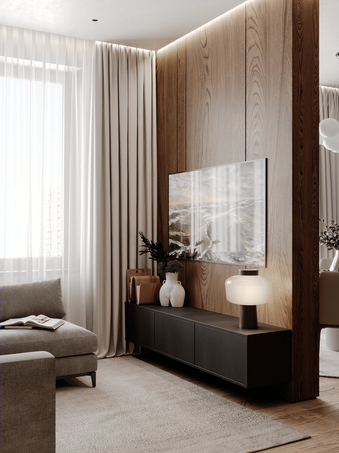 90平 开放式户型设计-16