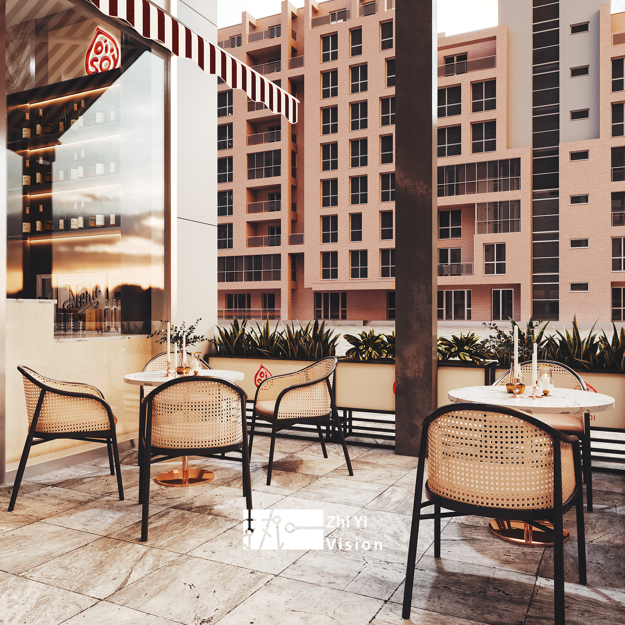 现代港风餐厅-3