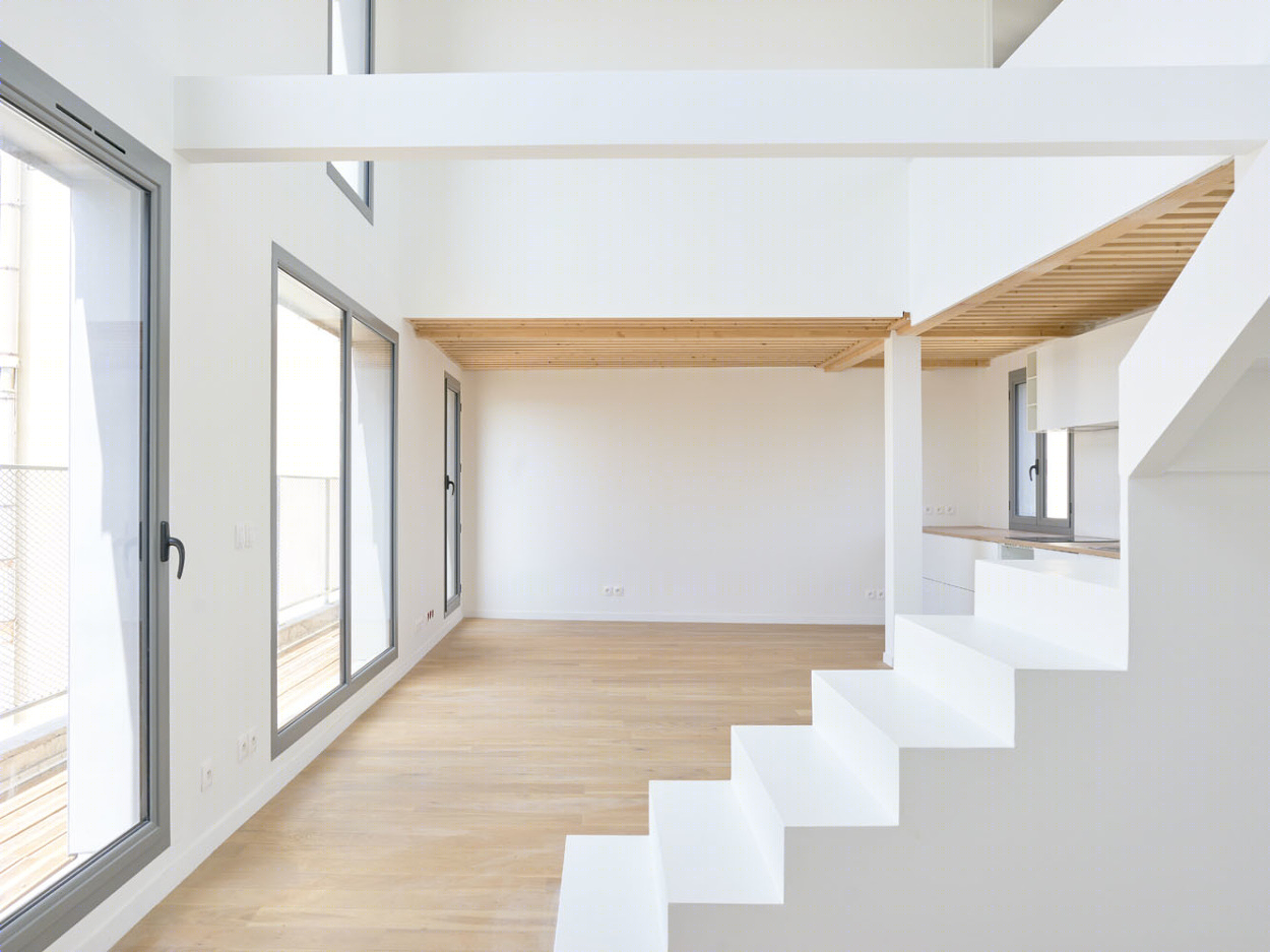 巴黎里昂极简主义建筑公寓-14