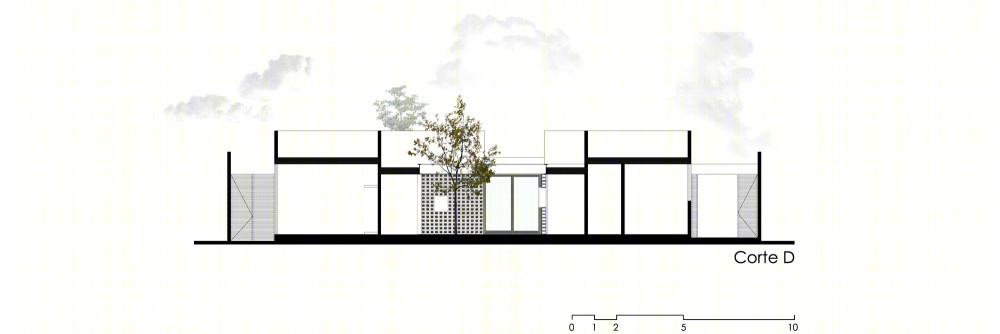 墨西哥天井庭院别墅(2017)(P11 Arquitectos)设计-36