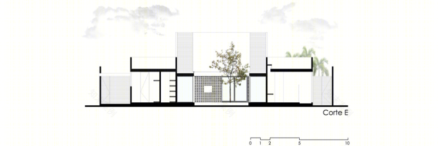 墨西哥天井庭院别墅(2017)(P11 Arquitectos)设计-37