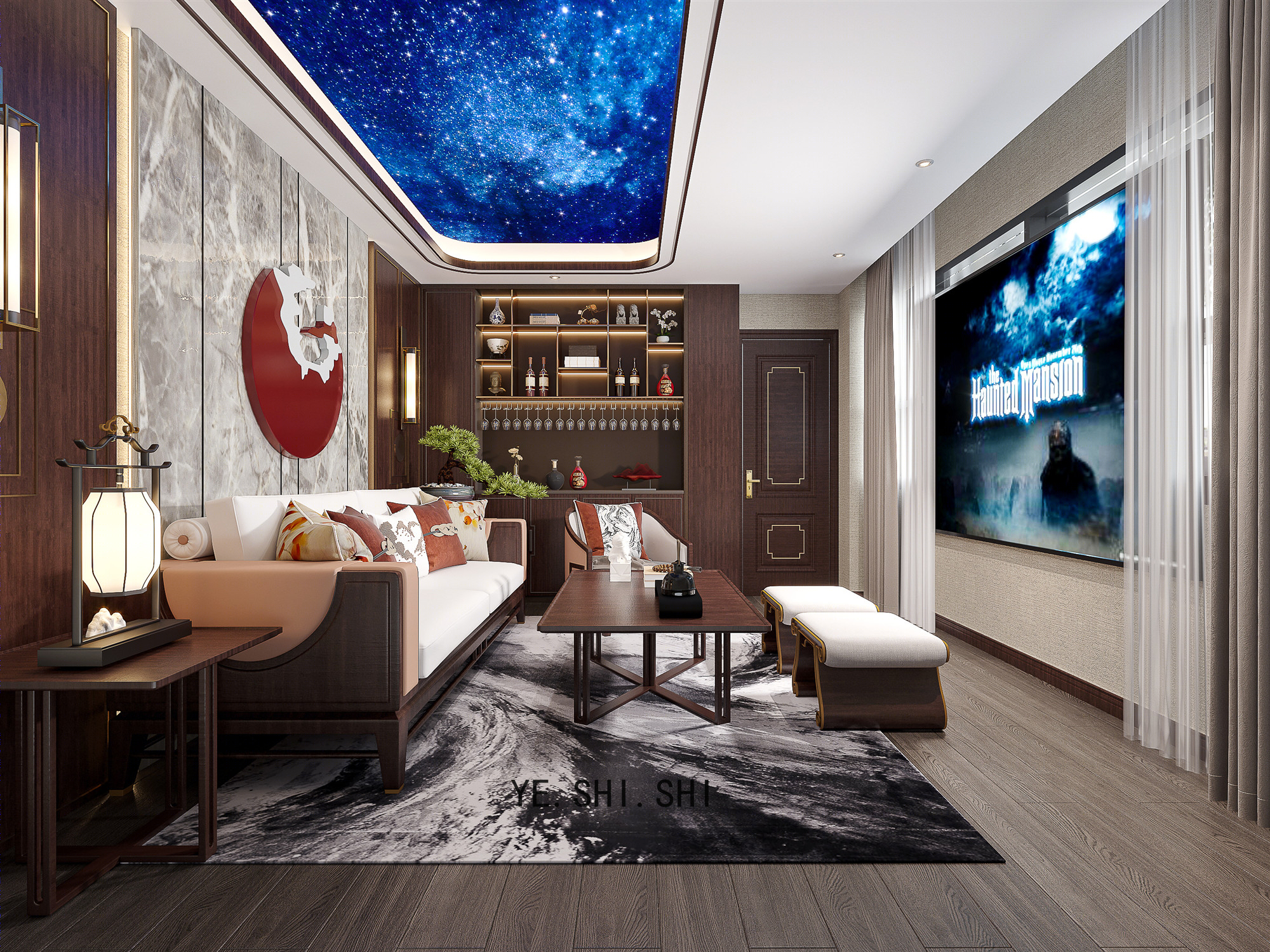 雅韵清风中式古风大宅设计-7