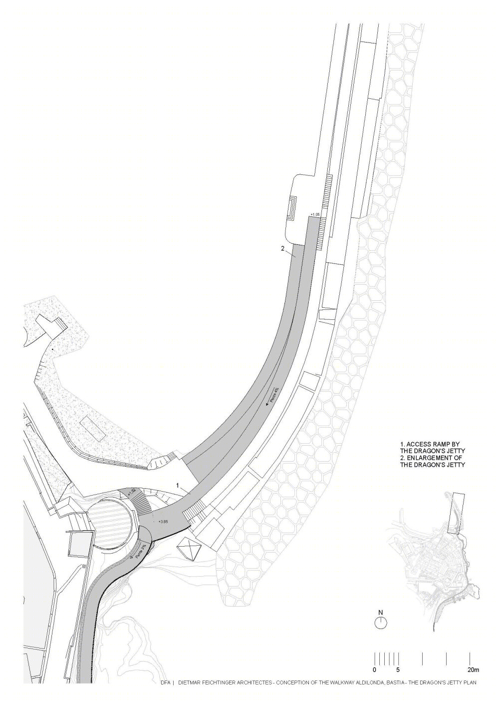 法国巴斯蒂亚亚蒂珑达海上长廊设计丨Dietmar Feichtinger Architectes-70