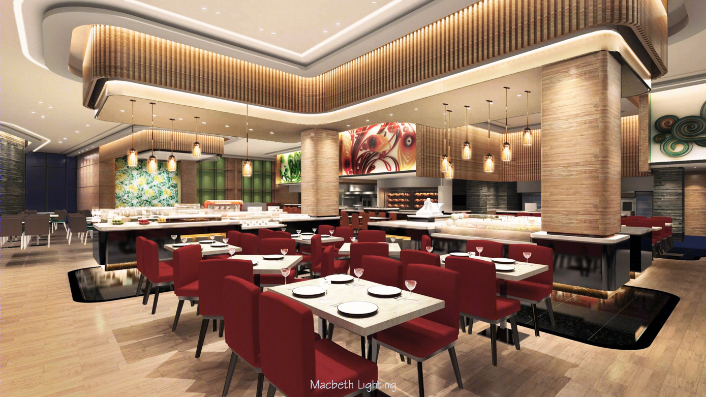 土福灣中堂喜來登大酒店灯光设计-28