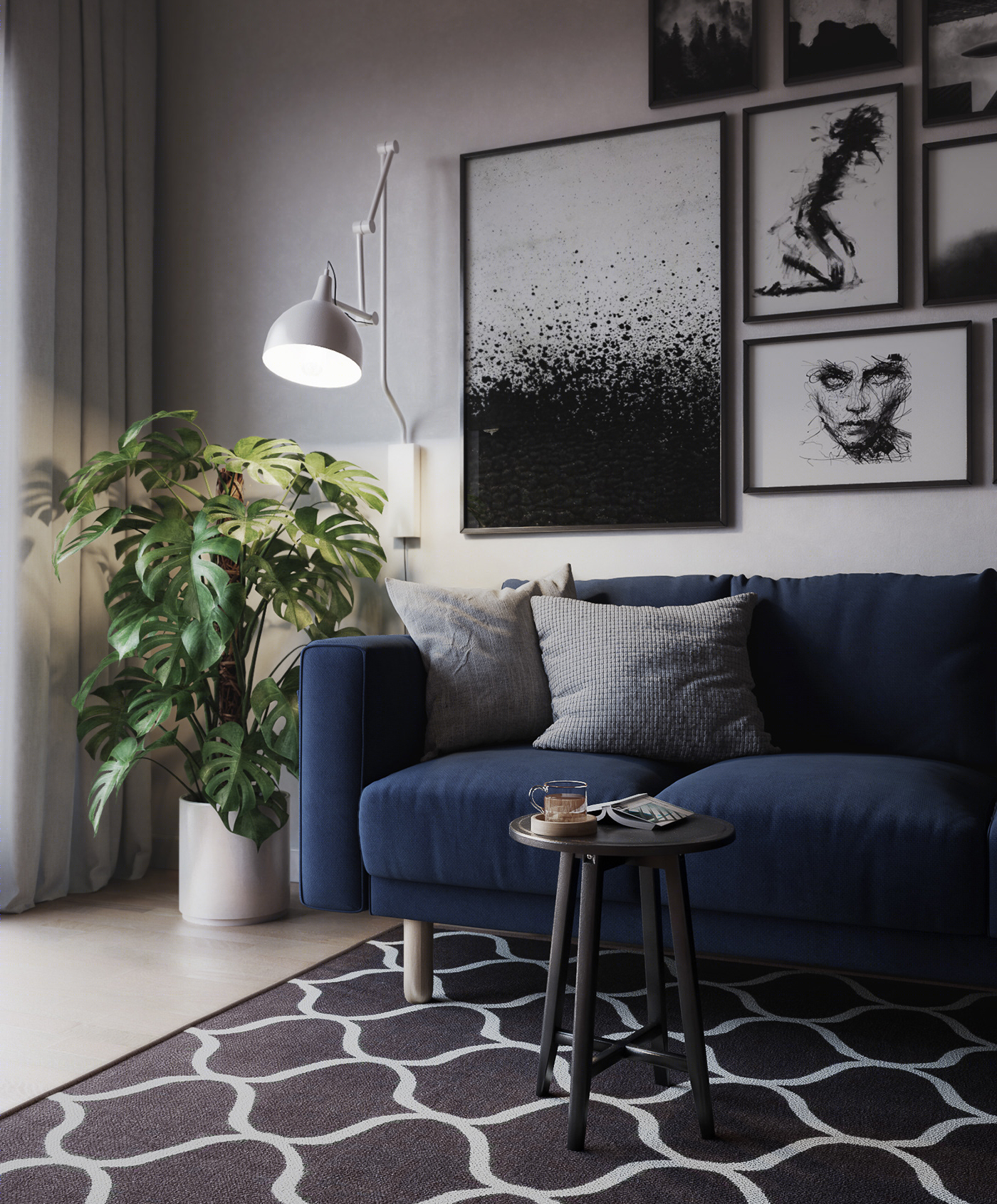 Anastasiya Gushchina丨公寓丨Various interior visualisations-3