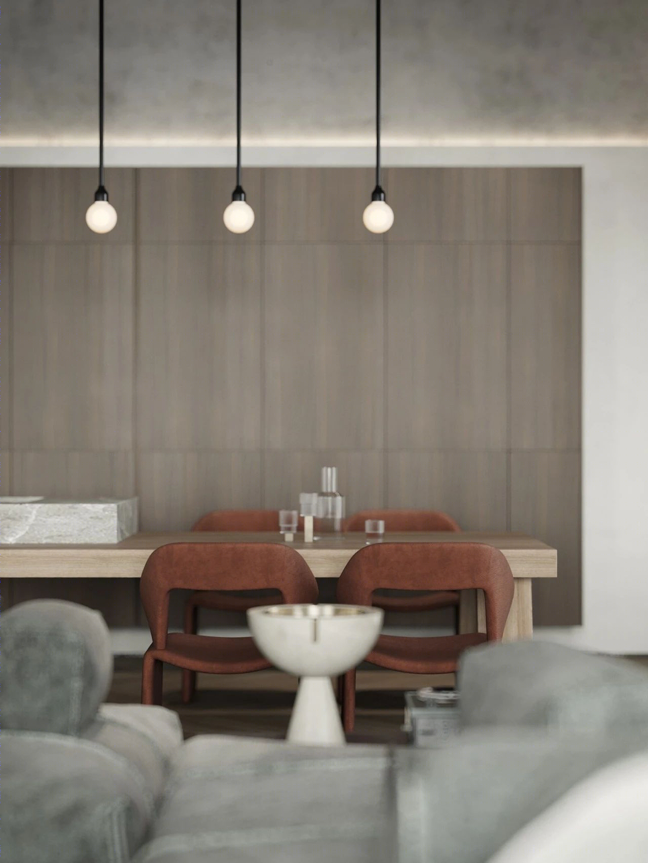 原木水泥灰,优雅 loft 生活-23