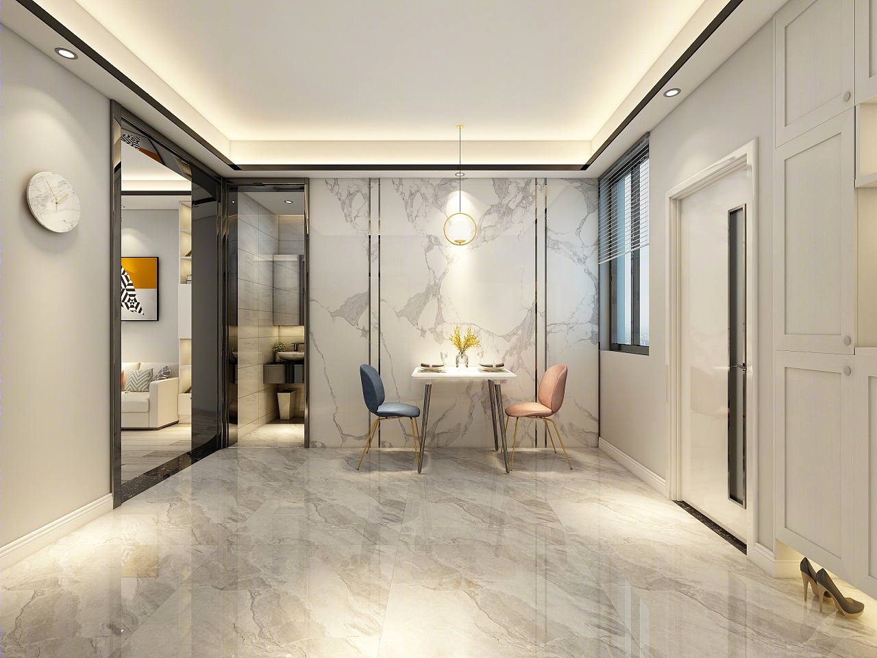 58㎡现代轻奢一居室-6