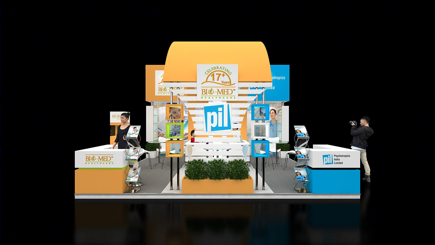 Anastasiya Gushchina丨展厅丨Bio Med Exhibition Stand Design-0