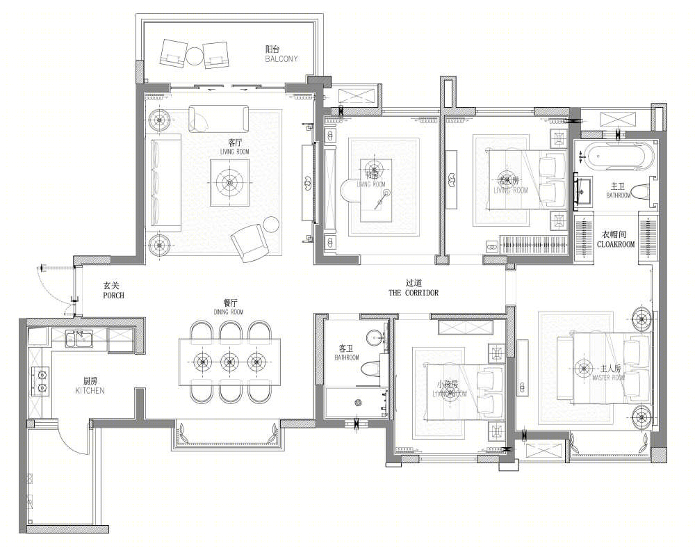 中洲锦城湖岸 A1 样板房 | 现代简约风格演绎宜居生活-10