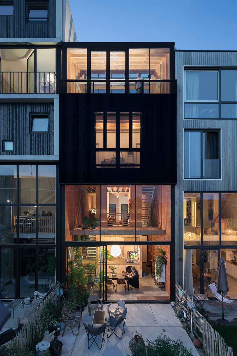 阿姆斯特丹 Buiksloterham 住宅——温暖明亮的多层空间-3