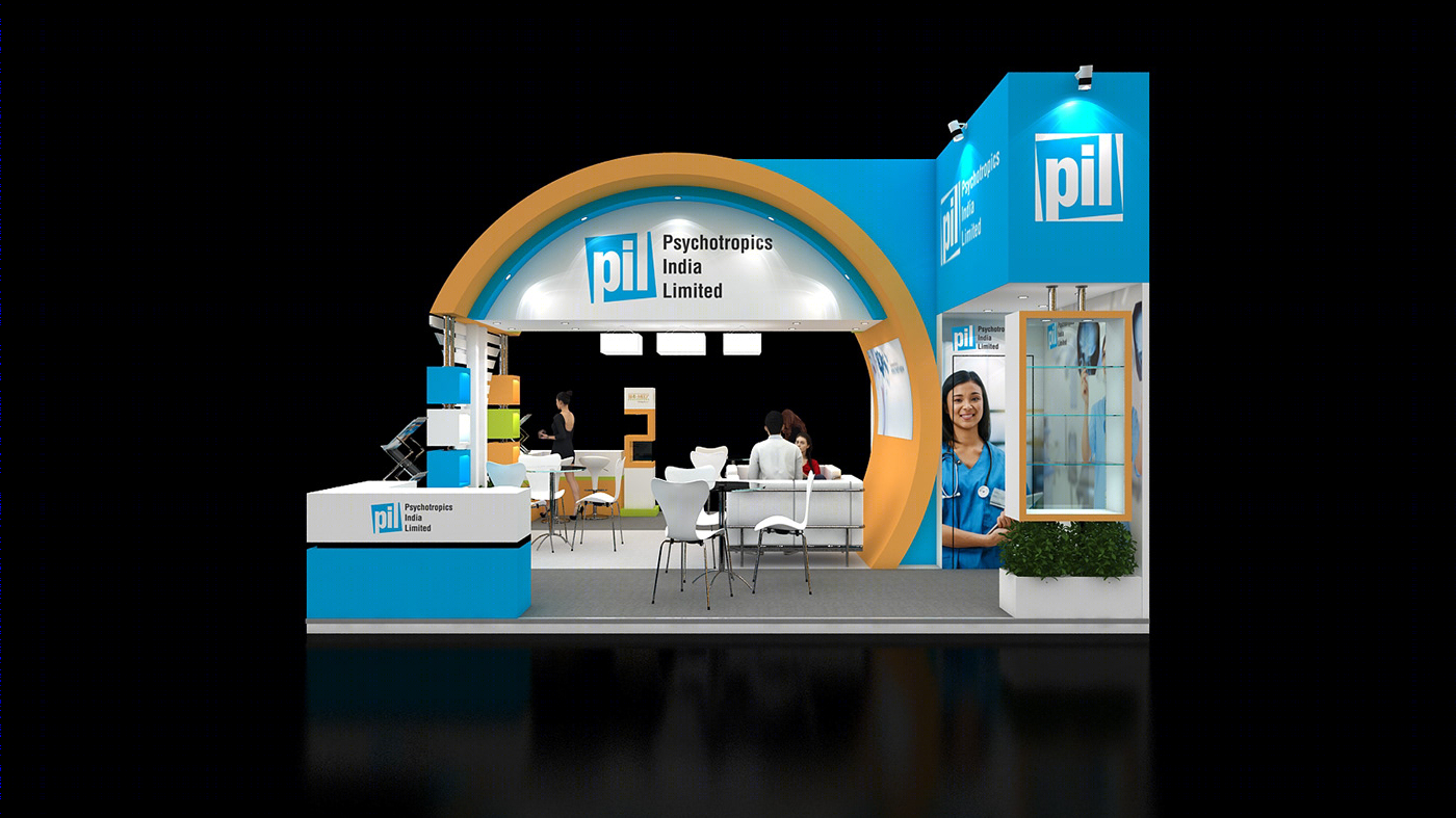 Anastasiya Gushchina丨展厅丨Bio Med Exhibition Stand Design-2