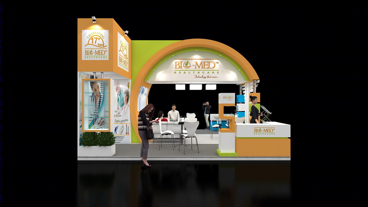 Anastasiya Gushchina丨展厅丨Bio Med Exhibition Stand Design-3