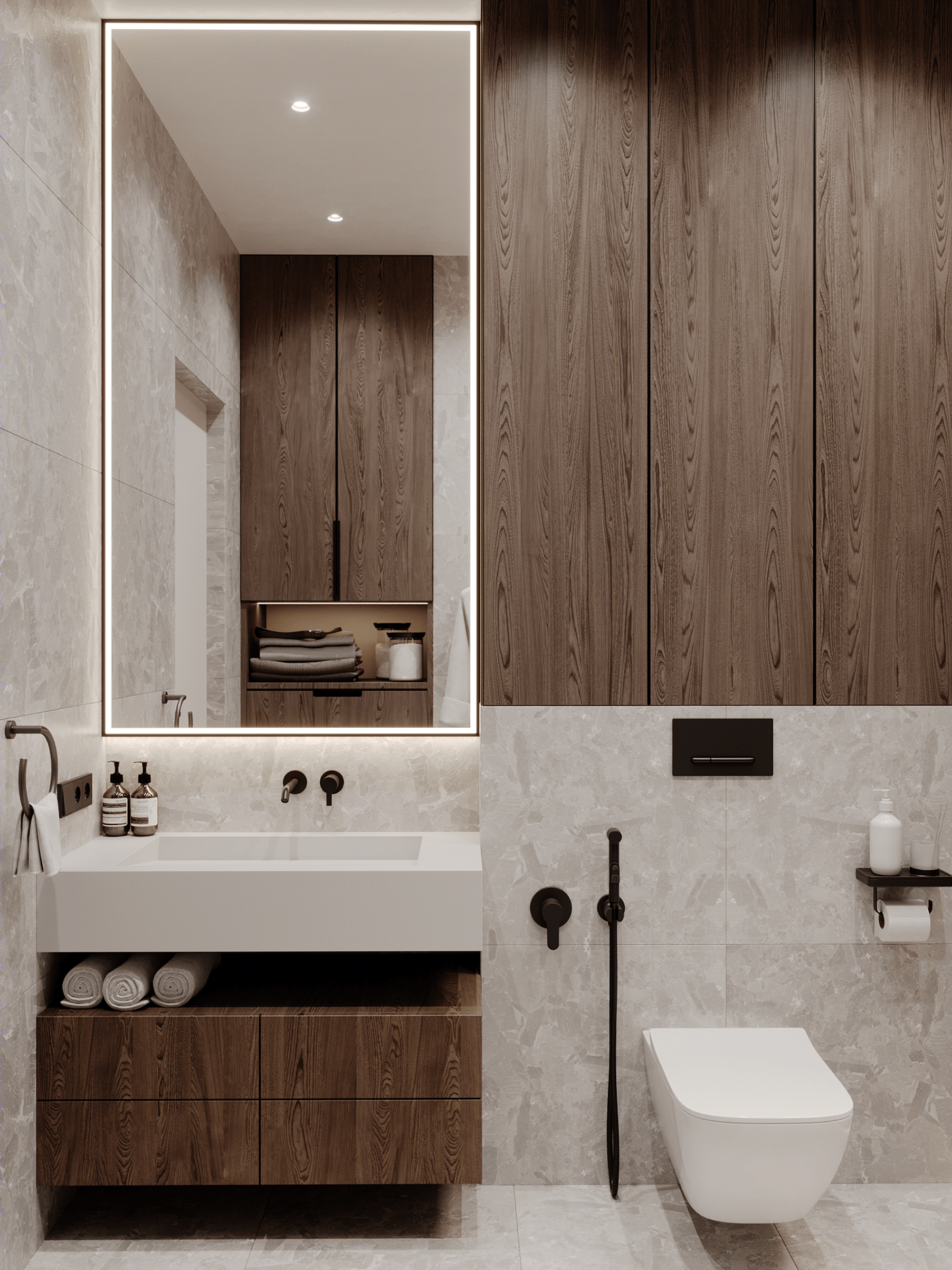 90平 开放式户型设计-34