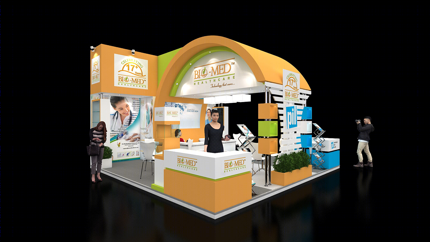 Anastasiya Gushchina丨展厅丨Bio Med Exhibition Stand Design-4