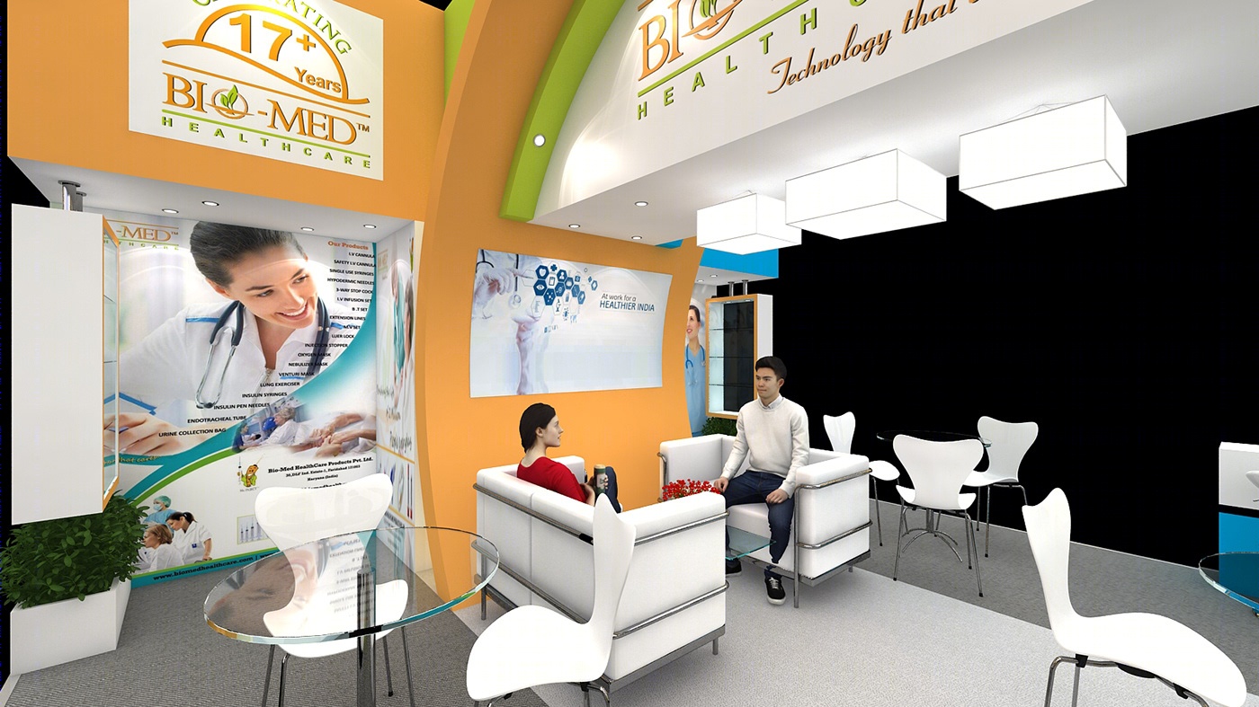 Anastasiya Gushchina丨展厅丨Bio Med Exhibition Stand Design-5
