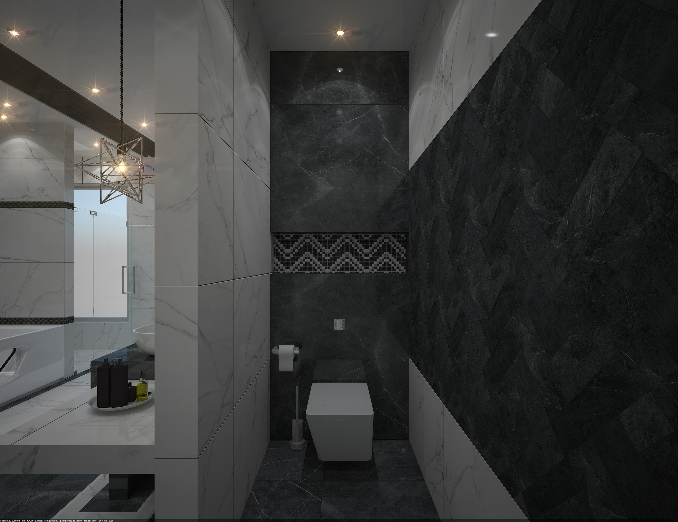 奢华灰色系卫浴设计-15