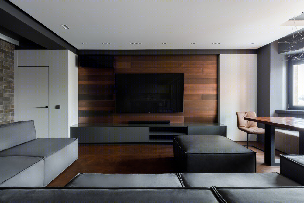 现代简约石墨公寓丨俄罗斯莫斯科丨Tatiana Vakueva,建筑工作室 Abwarten！-13