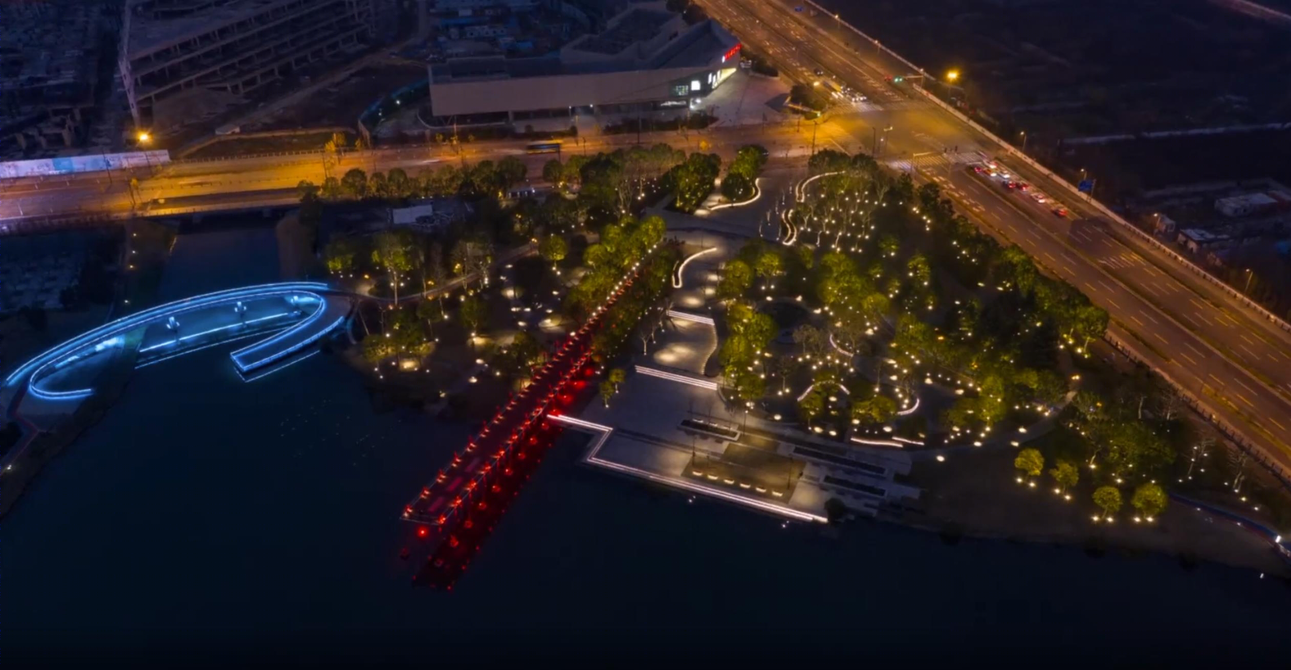 嘉定远香湖区域夜景灯光设计展示丨中国上海丨其他设计单位-7