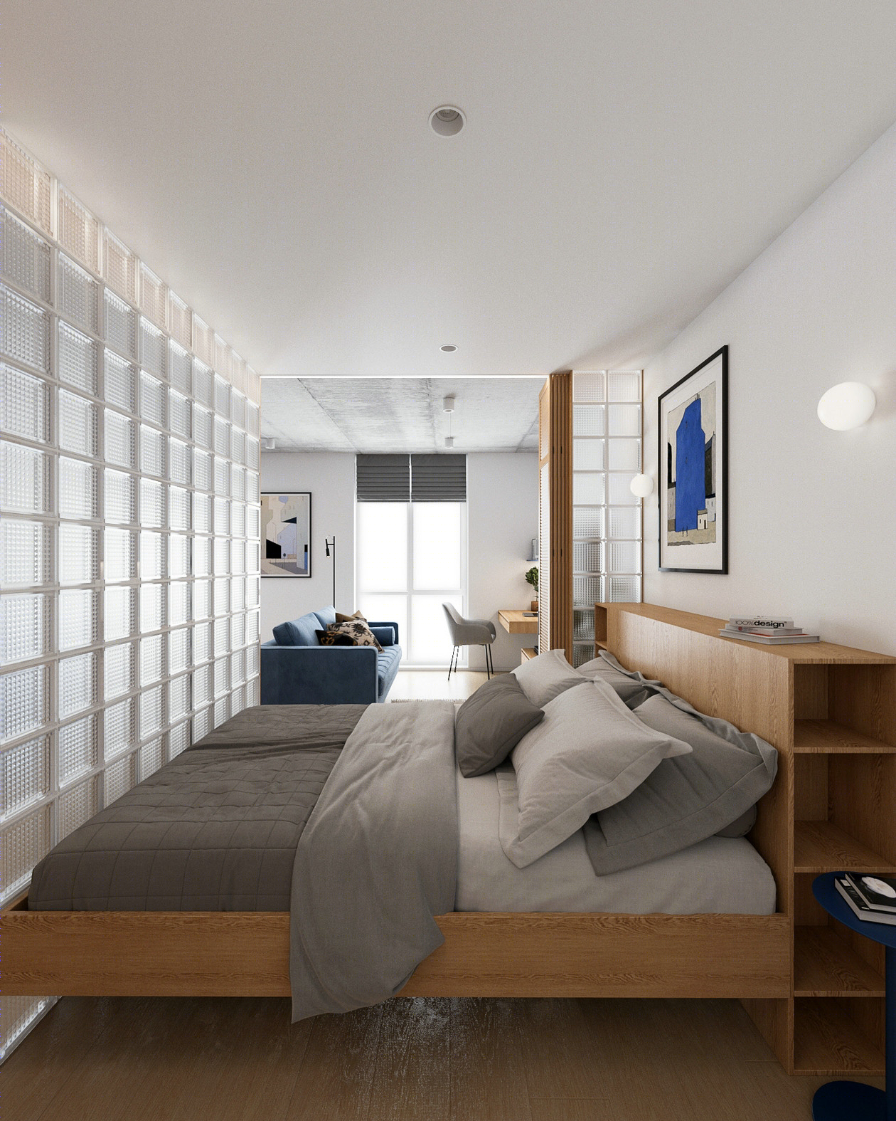 40㎡开放式空间设计-11