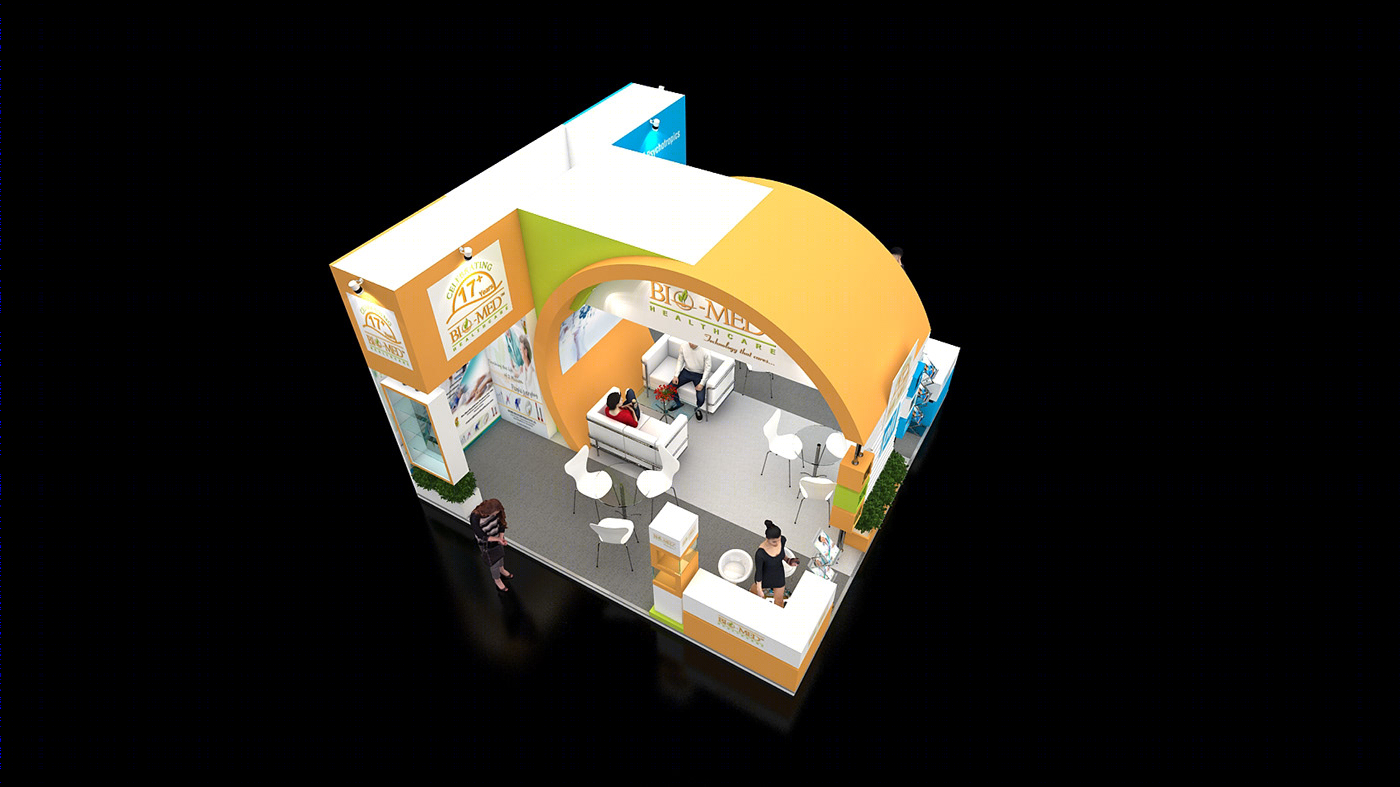 Anastasiya Gushchina丨展厅丨Bio Med Exhibition Stand Design-6