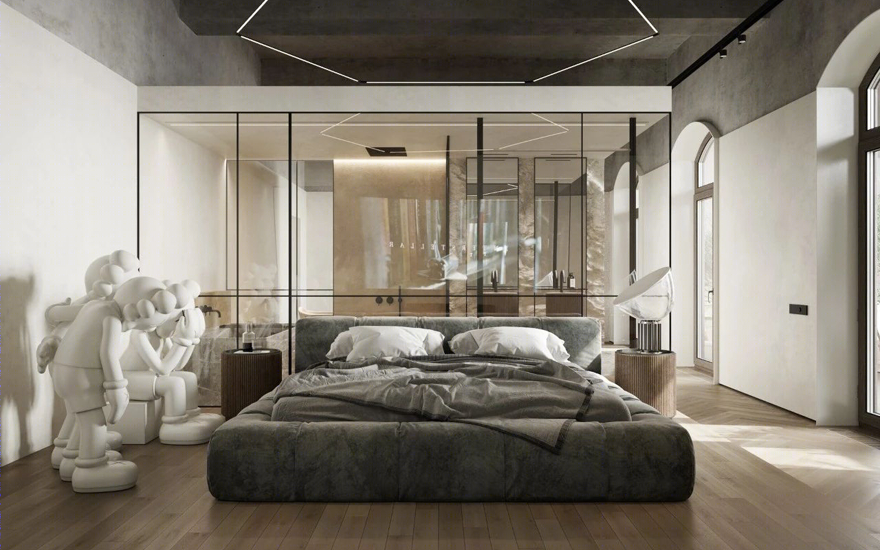 原木水泥灰，优雅 loft 生活-32