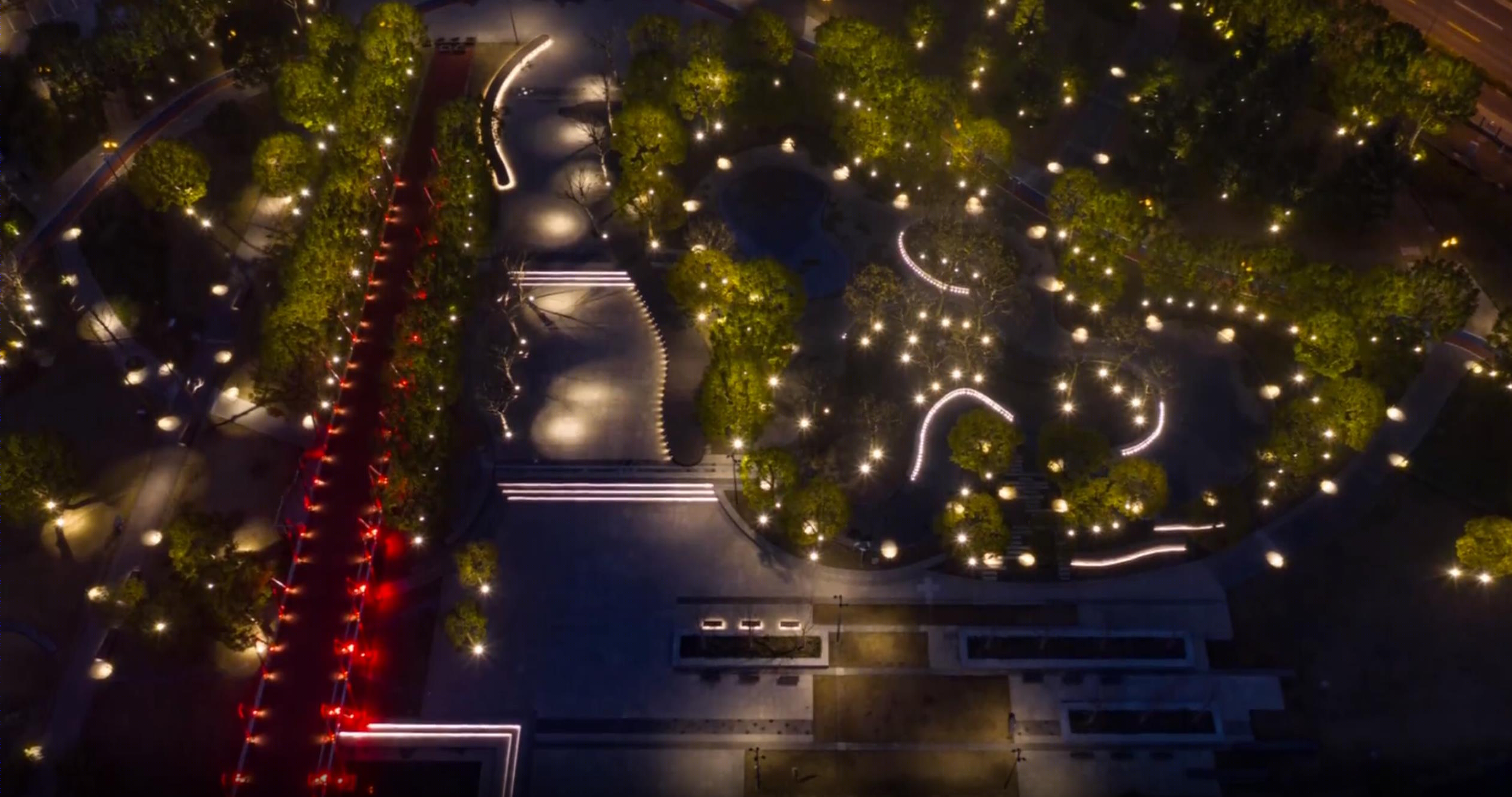 嘉定远香湖区域夜景灯光设计展示丨中国上海丨其他设计单位-8