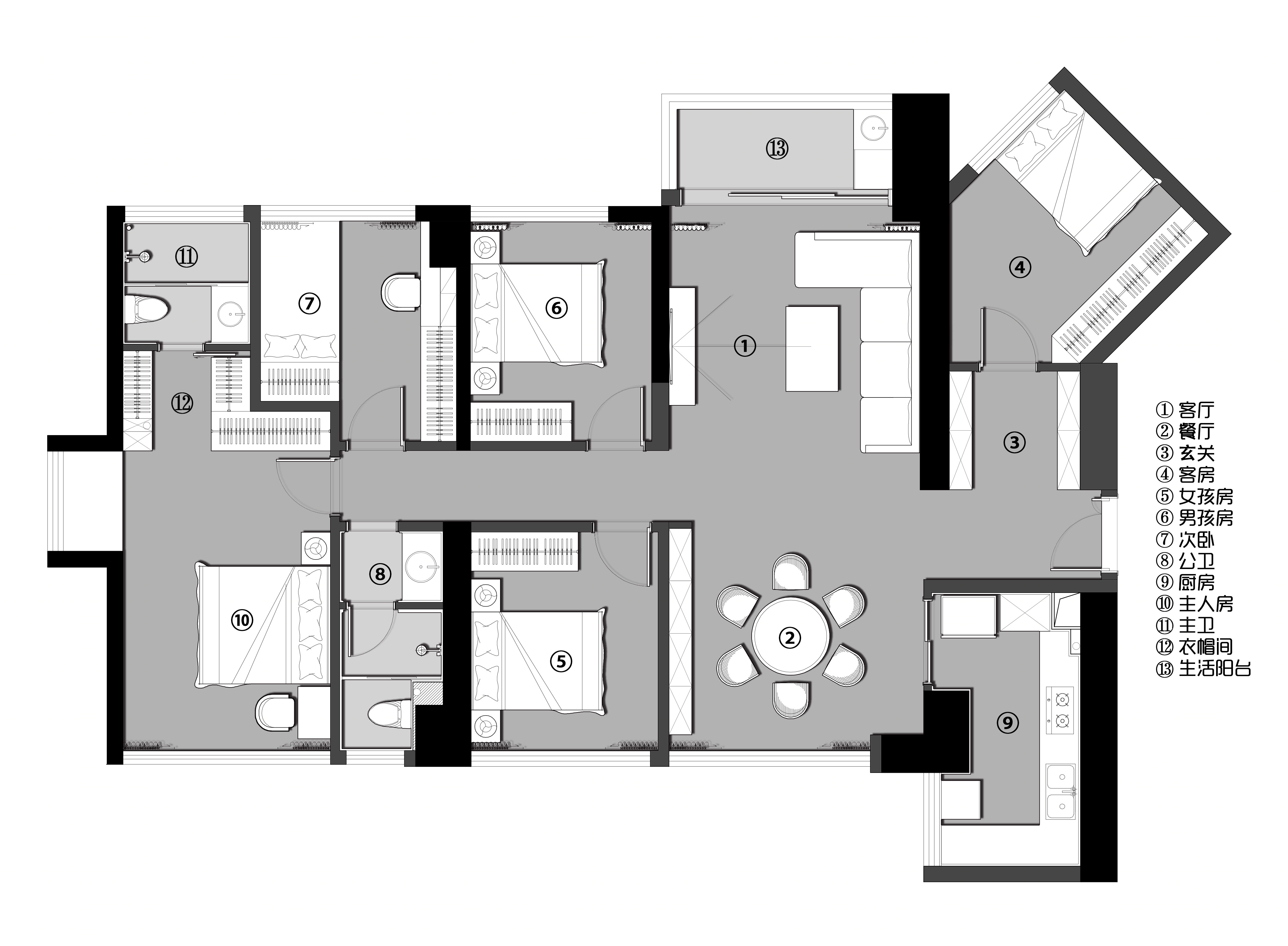 深圳 128㎡五房简欧风家居，温馨实用且充满大爱-8