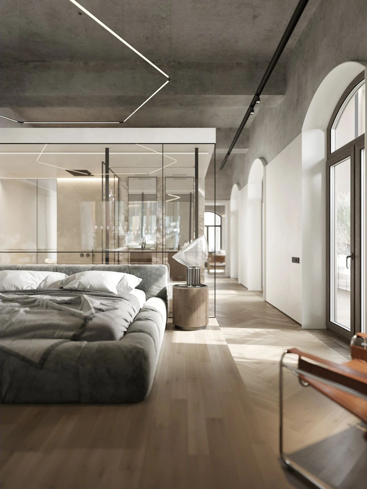 原木水泥灰，优雅 loft 生活-34