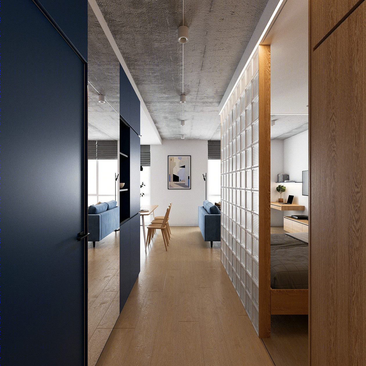 40㎡开放式空间设计-14