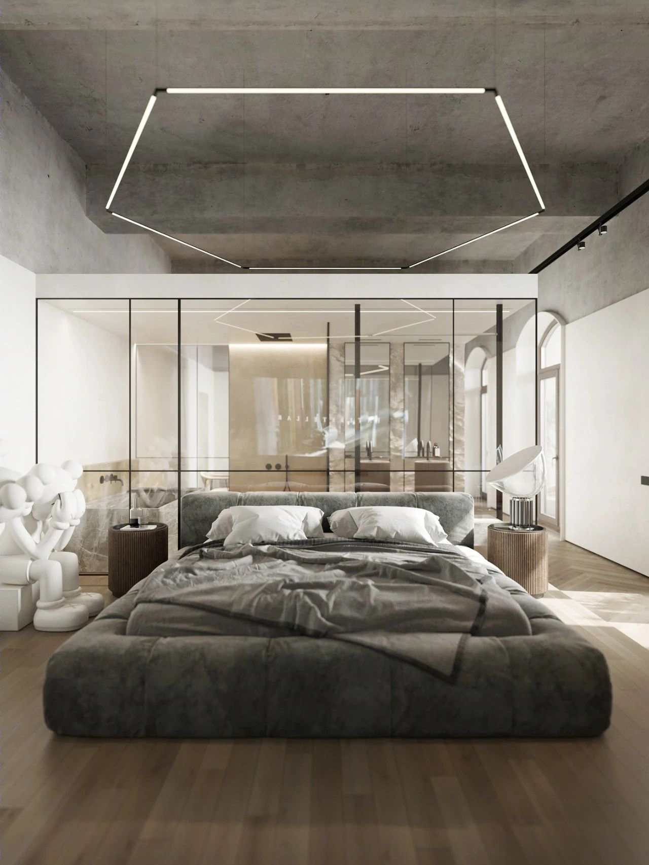 原木水泥灰,优雅 loft 生活-39