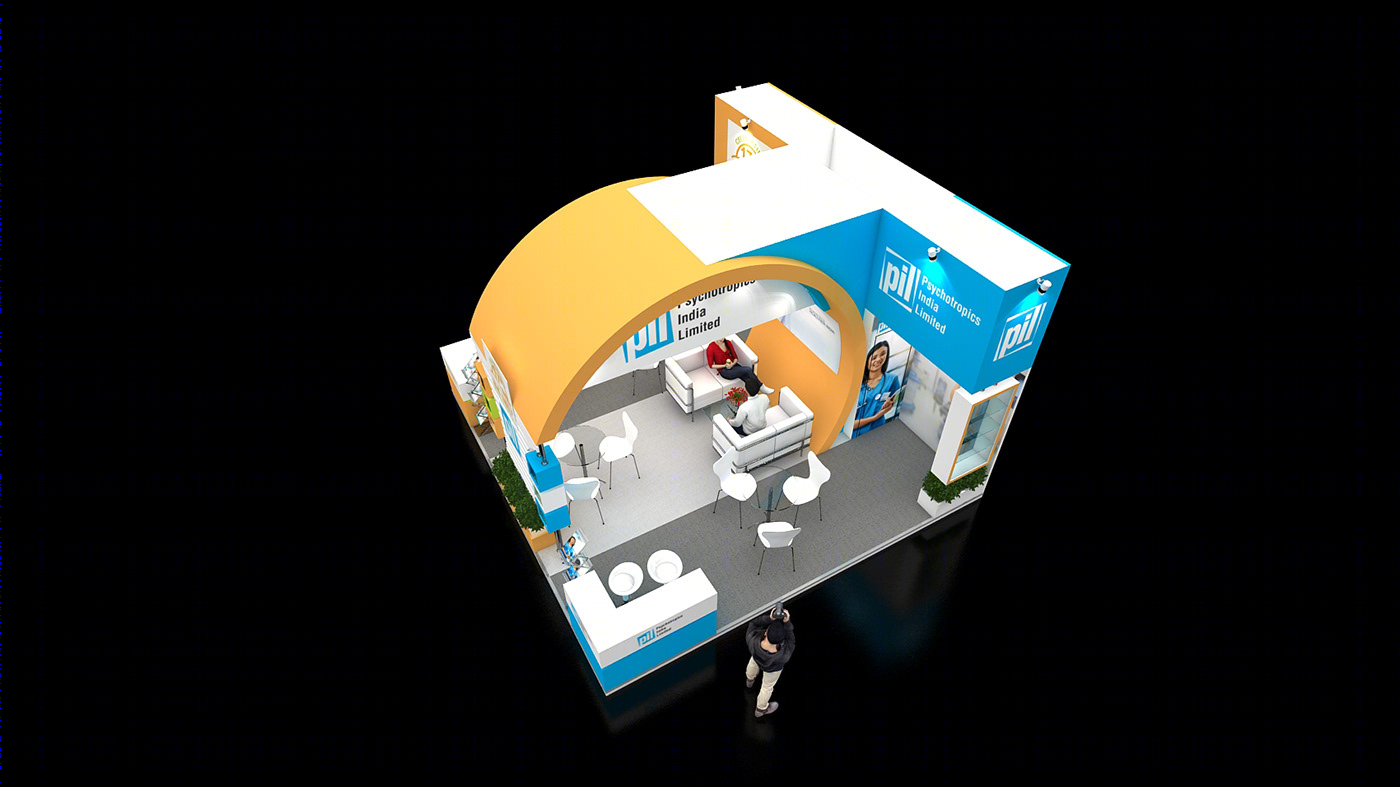 Anastasiya Gushchina丨展厅丨Bio Med Exhibition Stand Design-7