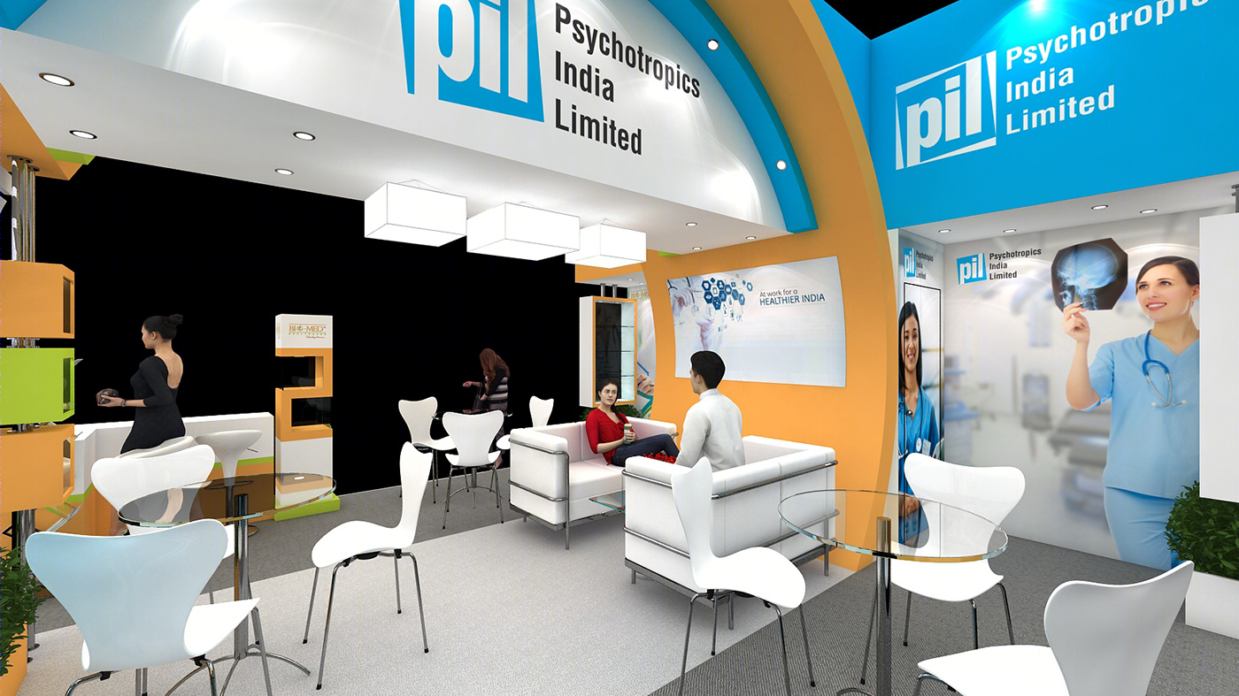 Anastasiya Gushchina丨展厅丨Bio Med Exhibition Stand Design-8