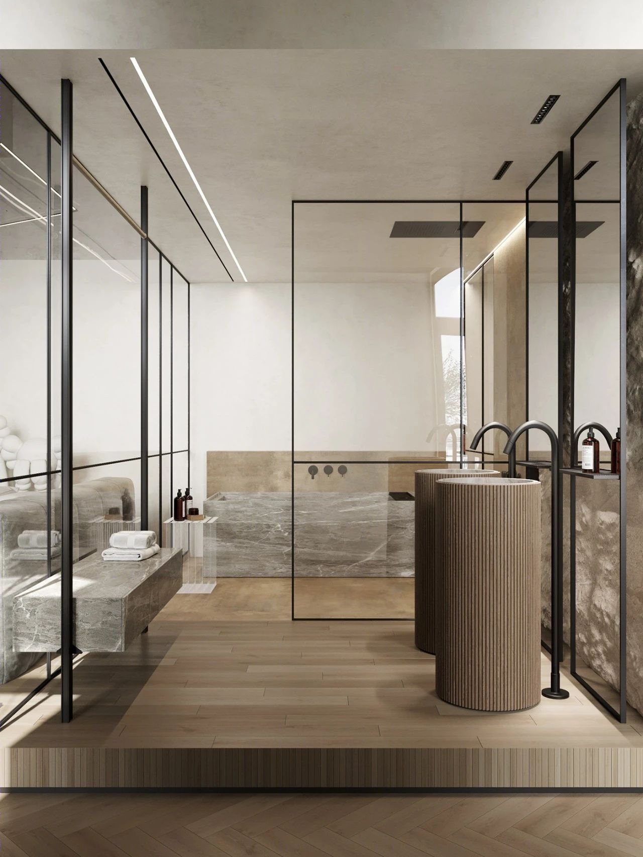 原木水泥灰，优雅 loft 生活-45