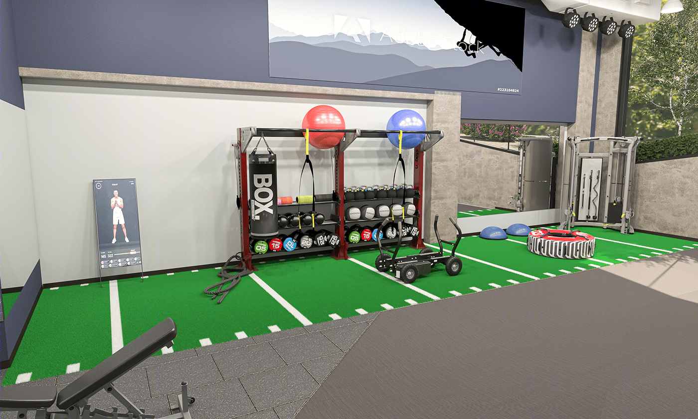 Anastasiya Gushchina丨健身房丨Gym Remodel Project - Design Visuals-1