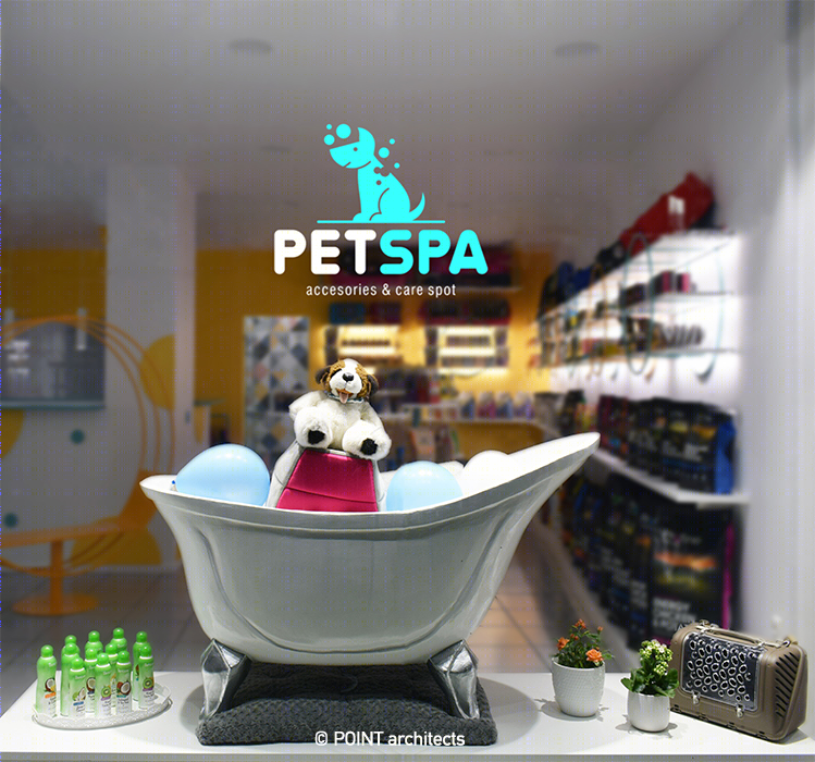 圆形元素打造的温馨宠物 SPA 店-8