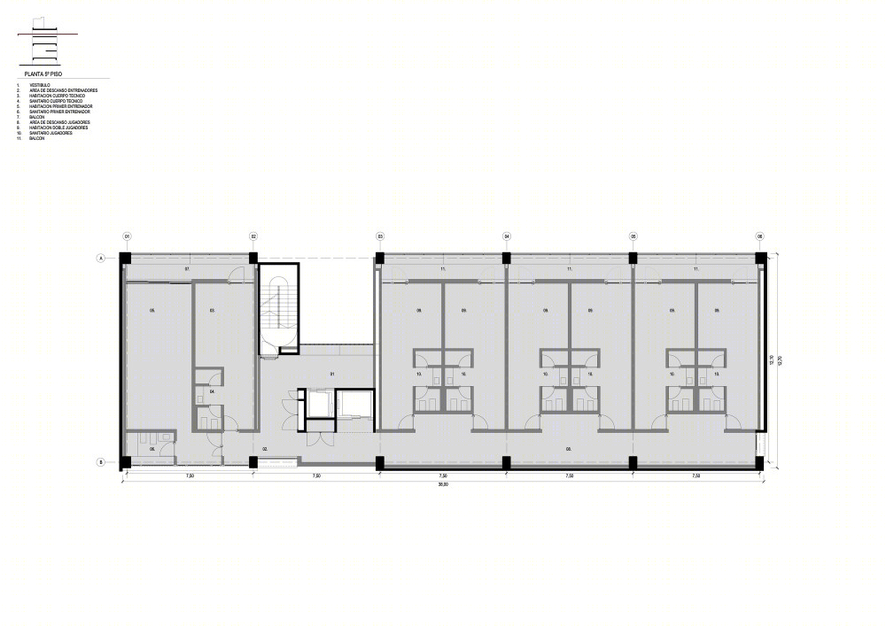 C·A·N·O·B· Jorge B· Griffa 运动员大楼丨阿根廷丨Taller de Arquitectura La Fundación-48