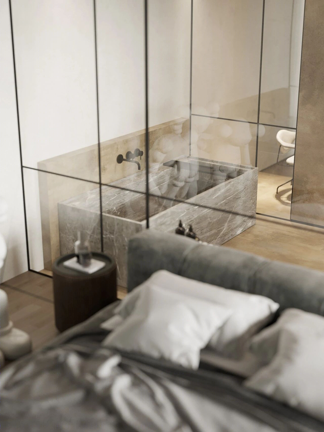 原木水泥灰,优雅 loft 生活-48