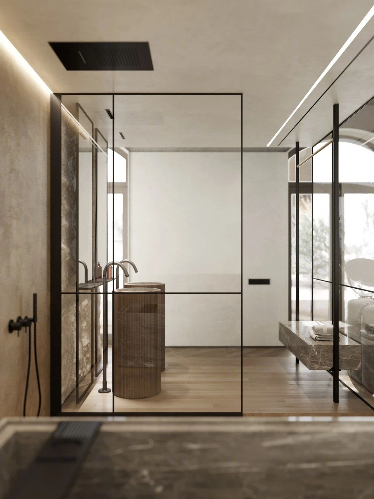原木水泥灰，优雅 loft 生活-50