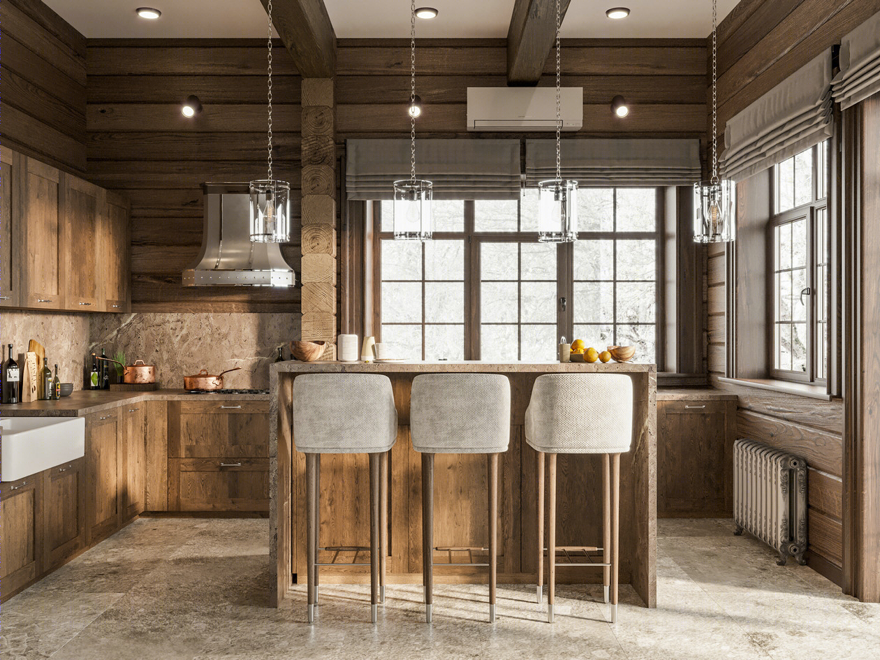 莫斯科360㎡木屋设计 至高境界的美！-3