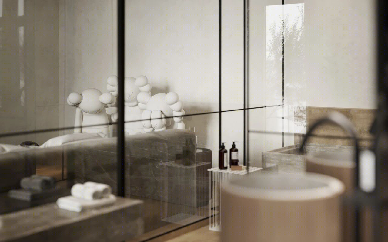 原木水泥灰，优雅 loft 生活-52