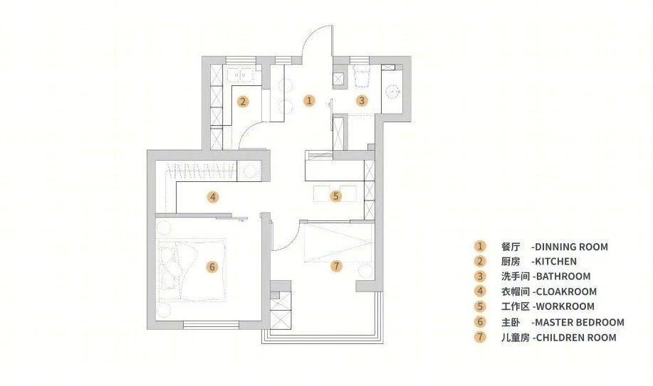 43 平米老房变身为温馨宜居空间-7