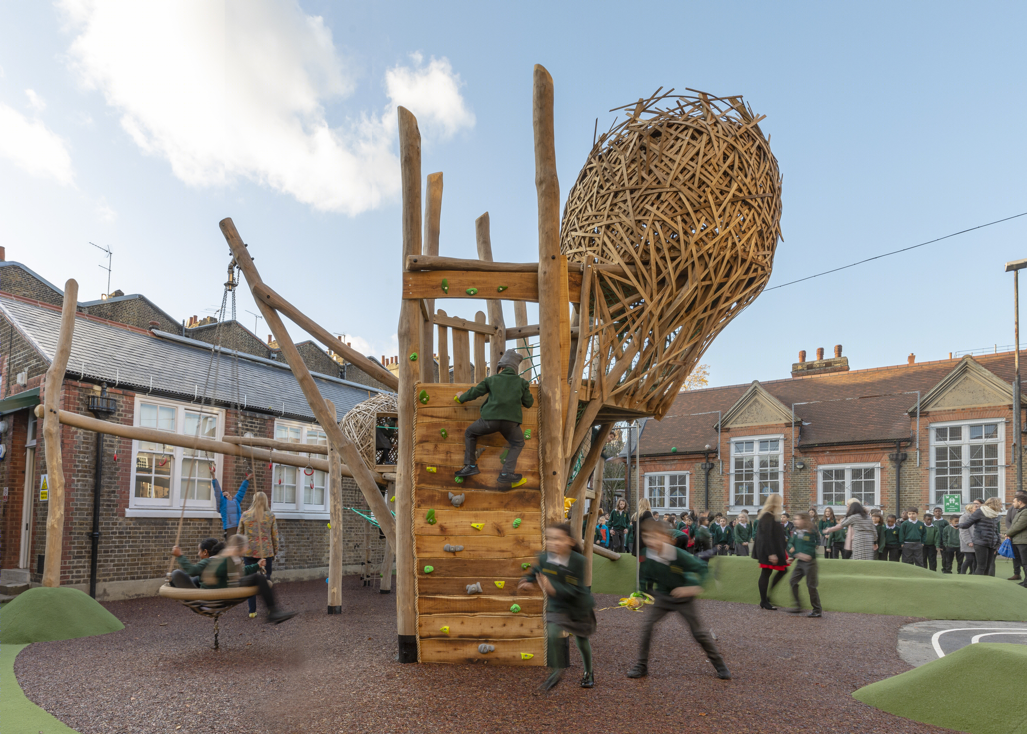 Foster + Partners丨小学丨Park Walk Primary School Playground-8