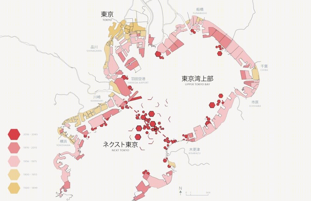 东京湾Kohn Pedersen Fox + Leslie E. Robertson's Next Tokyo 2045 Masterplan...-7