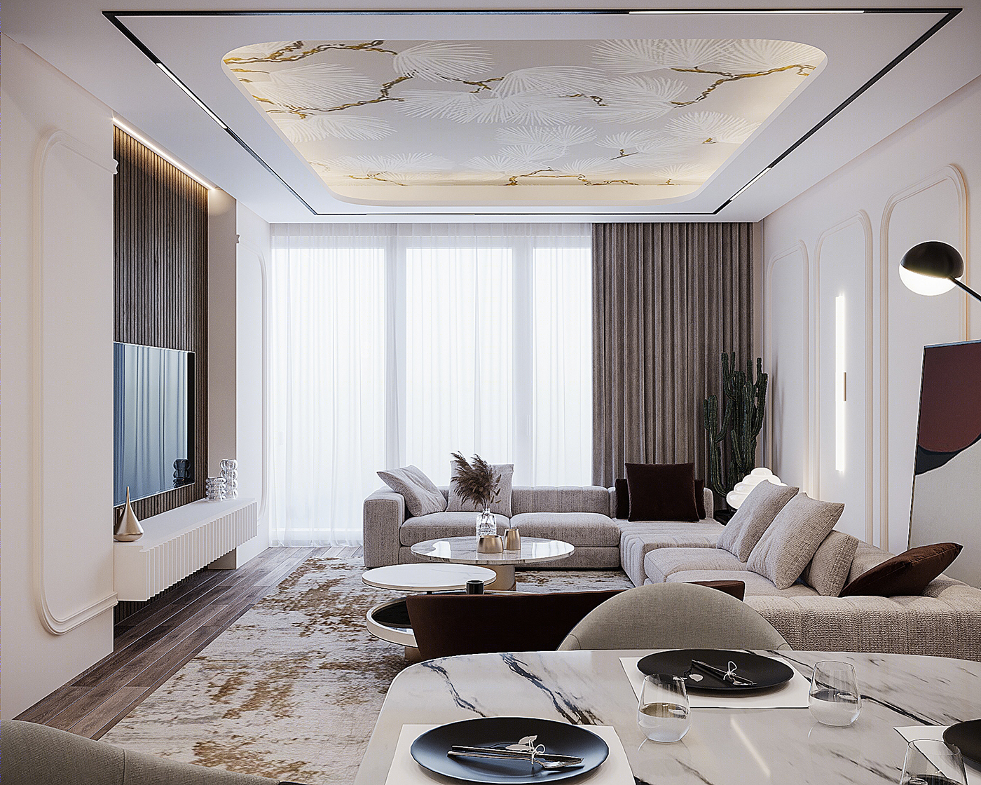 俄罗斯简约公寓设计丨Mariam Raya-7