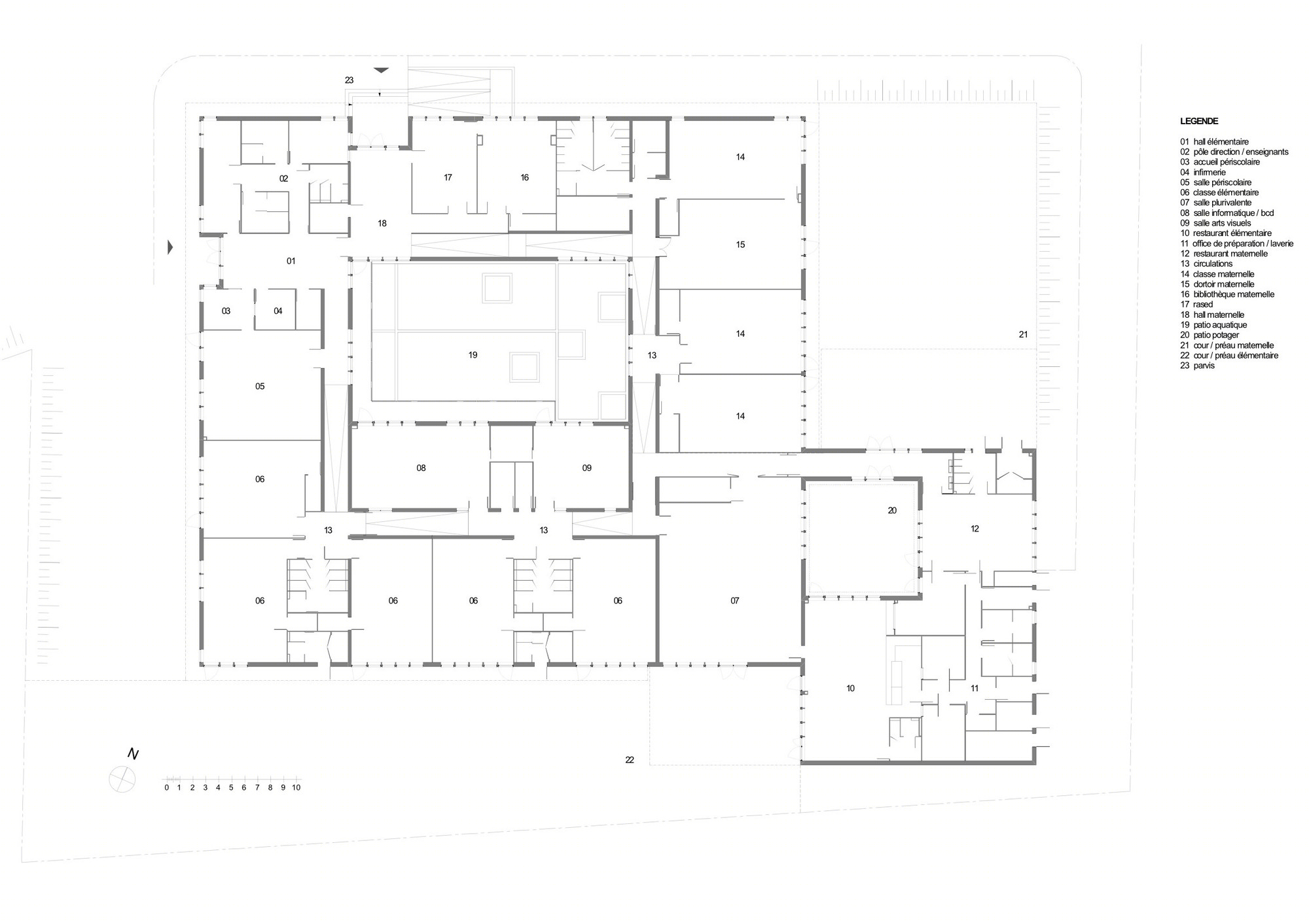 融合自然的校园设计 | Ville-du-Bois 学校综合体-31