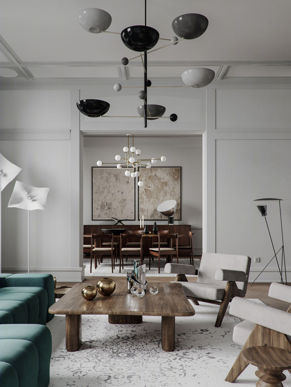 巴黎公寓设计丨法国巴黎丨Katerina Volokhova-3