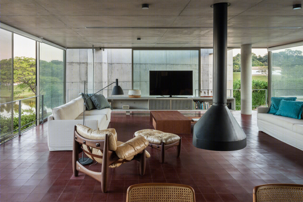 巴西 Itu 之家 | 混凝土与景观的完美融合-35