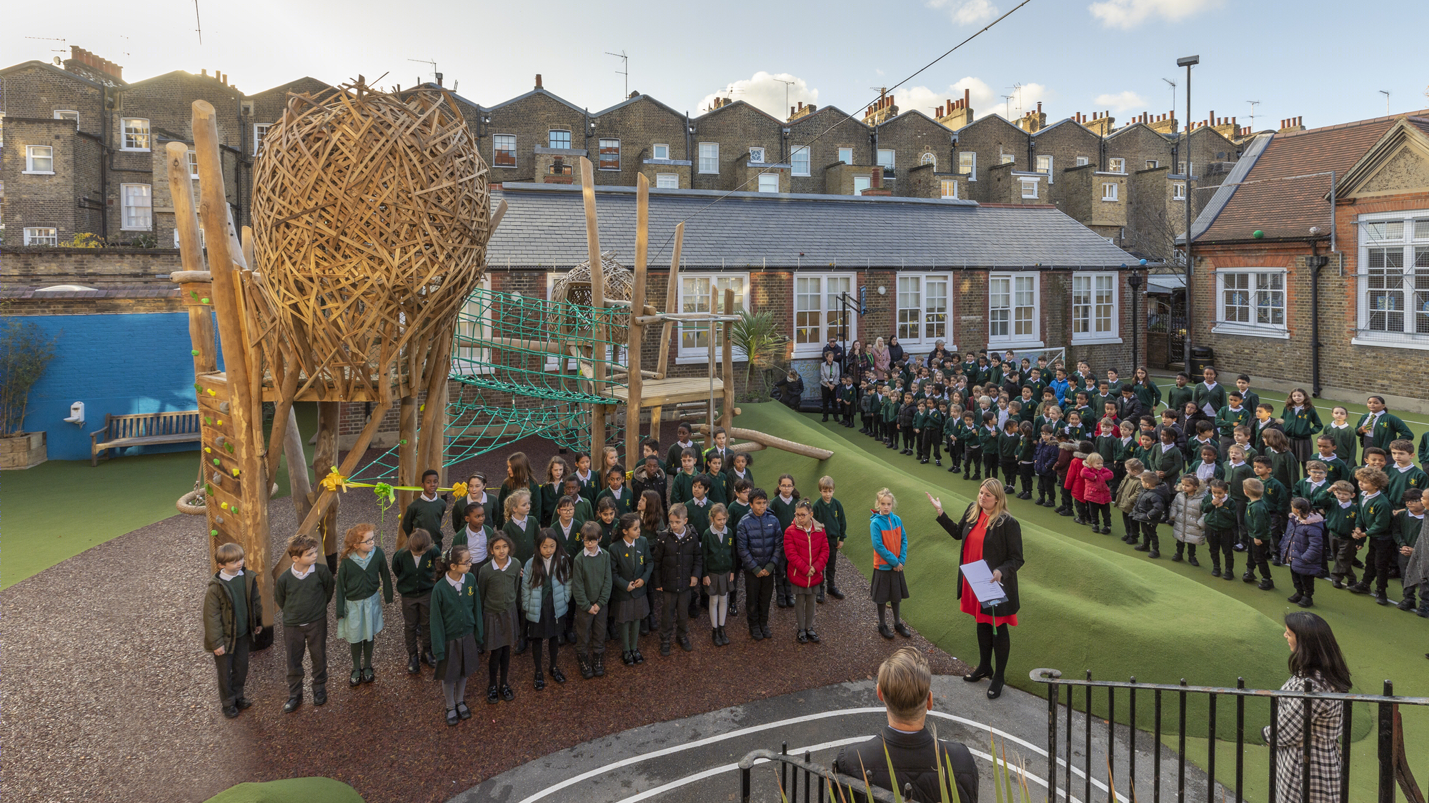 Foster + Partners丨小学丨Park Walk Primary School Playground-11