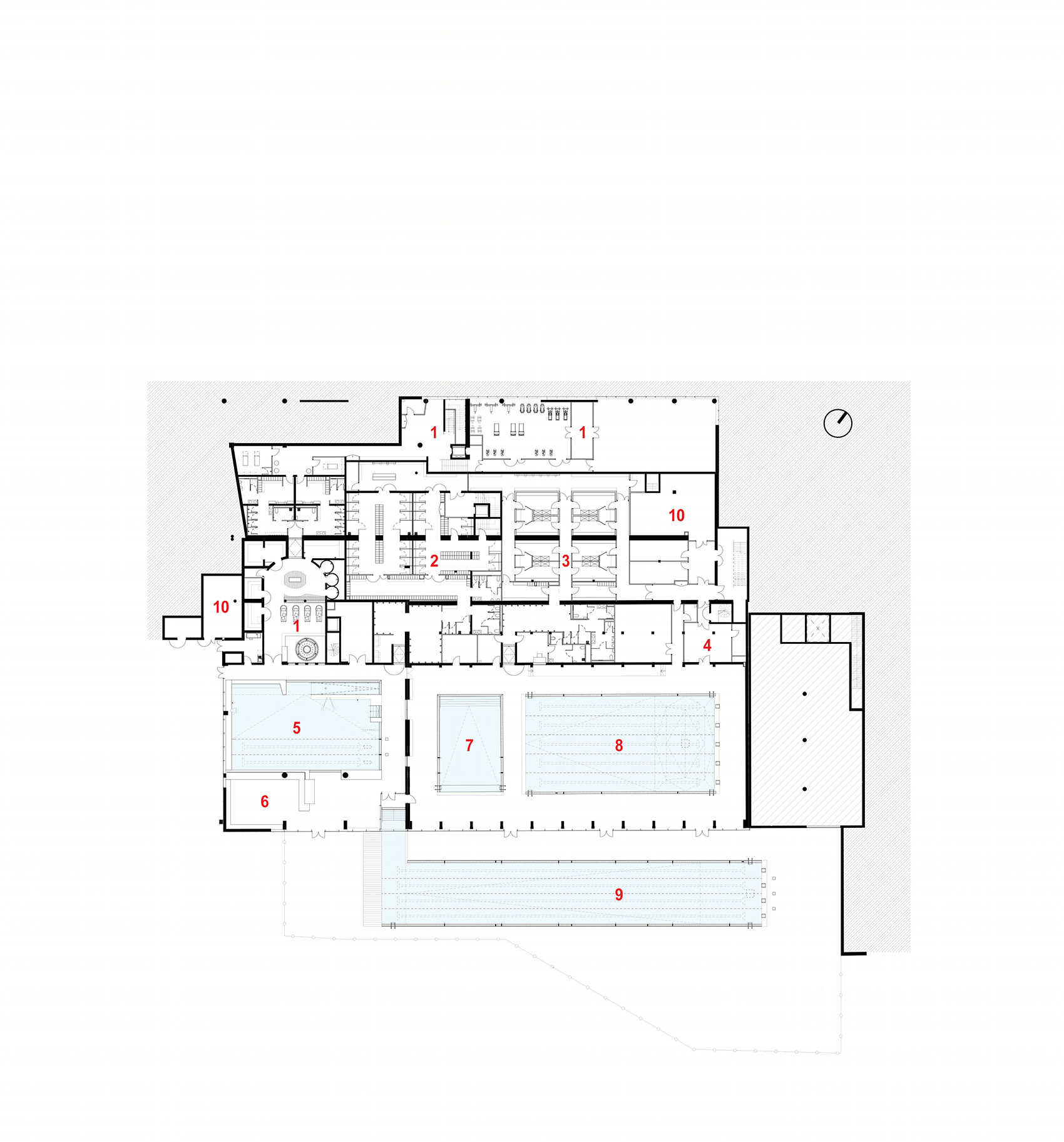 Espace Pierre Tallagrand | 法国多尔市的创新体育中心设计-100