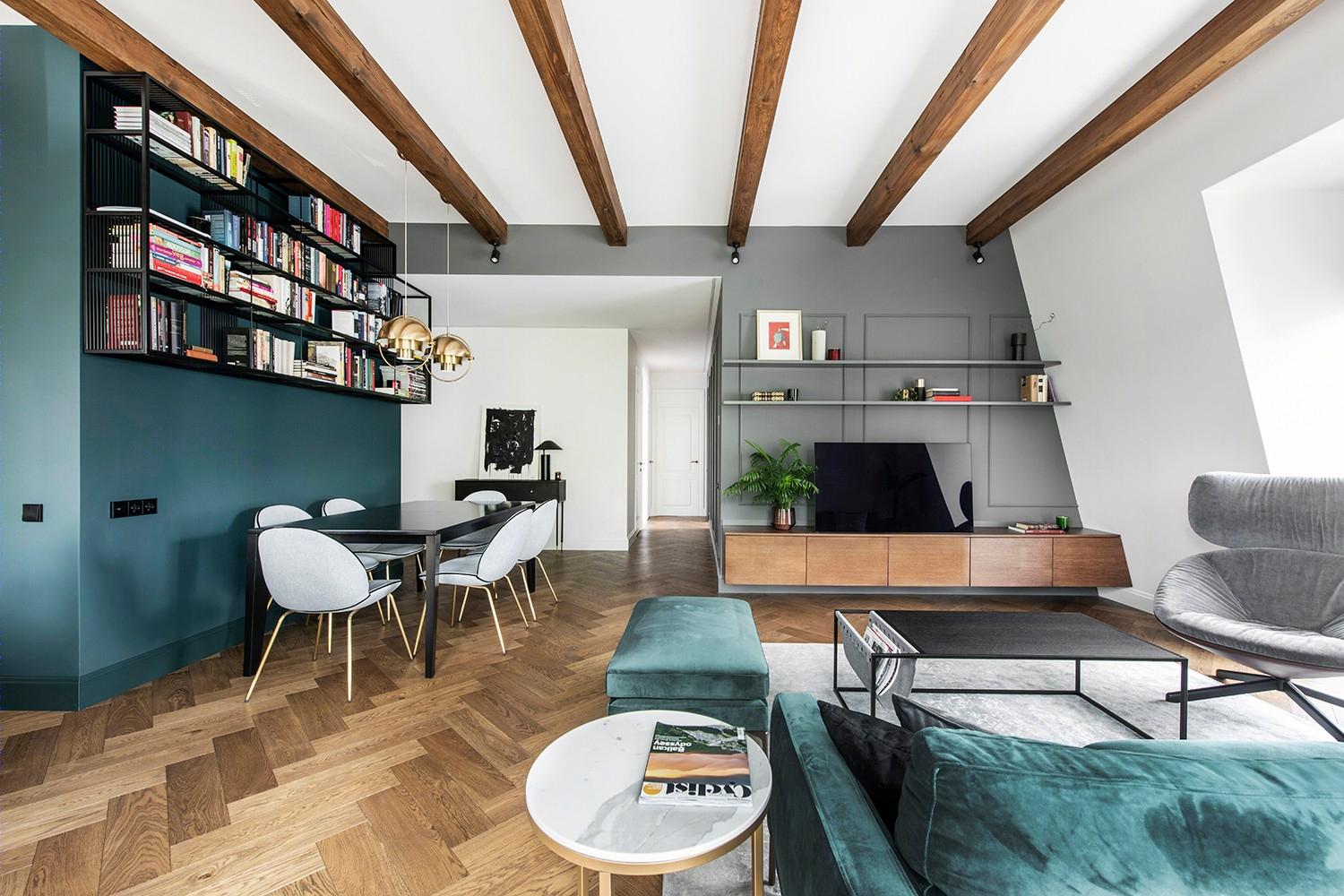 105㎡现代绿意寓所 | InArch 工作室打造时尚国外住宅-1